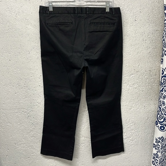 J Crew Black Pants City Fit Crop Ankle Straight Leg Size 8 - Picture 4 of 4